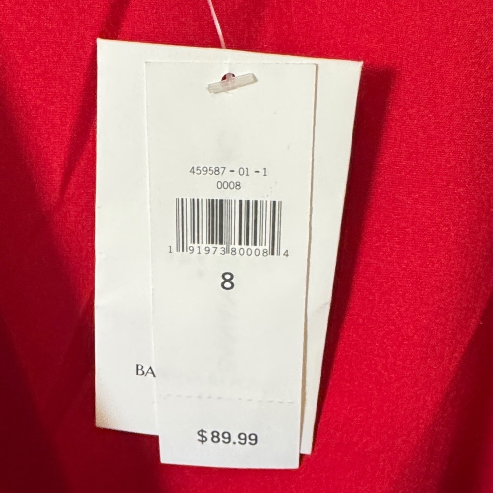 Banana Republic Red Polka Dot Long Sleeve Wrap Dress - Picture 3 of 3